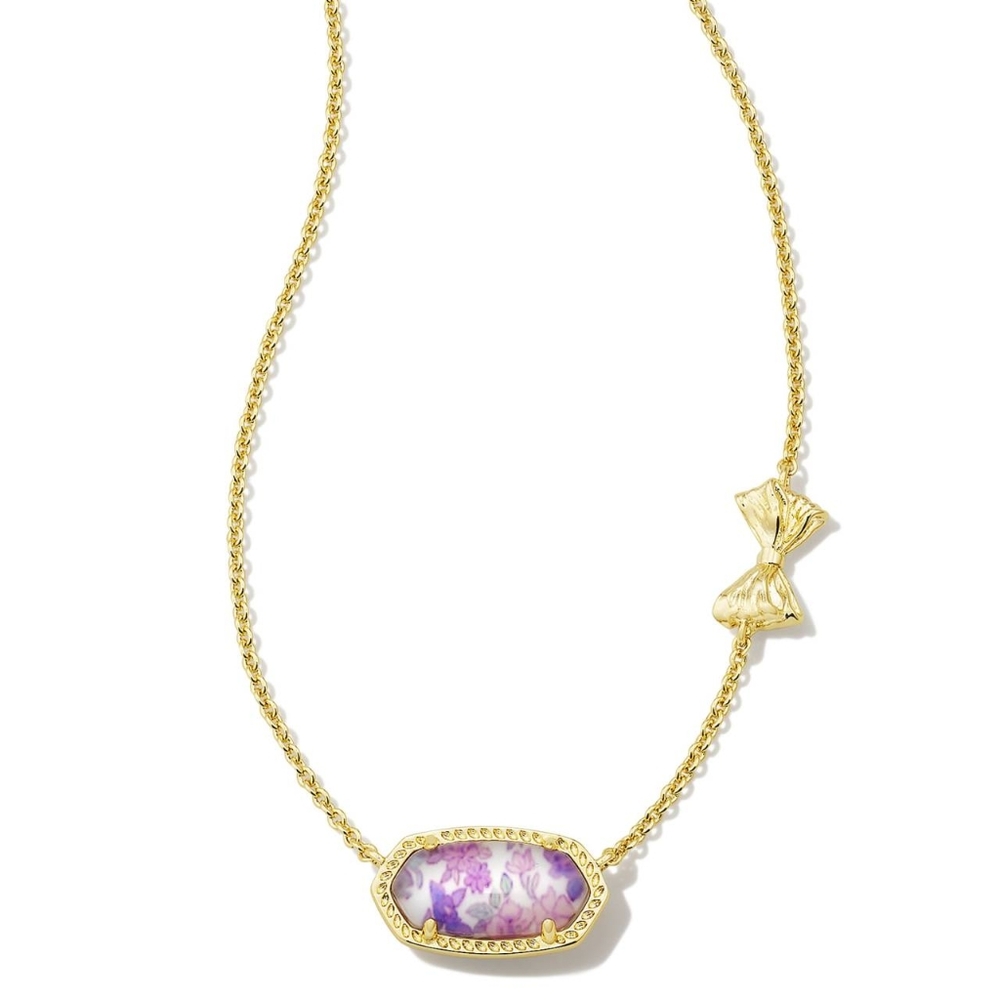 Kendra Scott x LoveShackFancy Elisa in Sunny Meadow Ditsy Iris